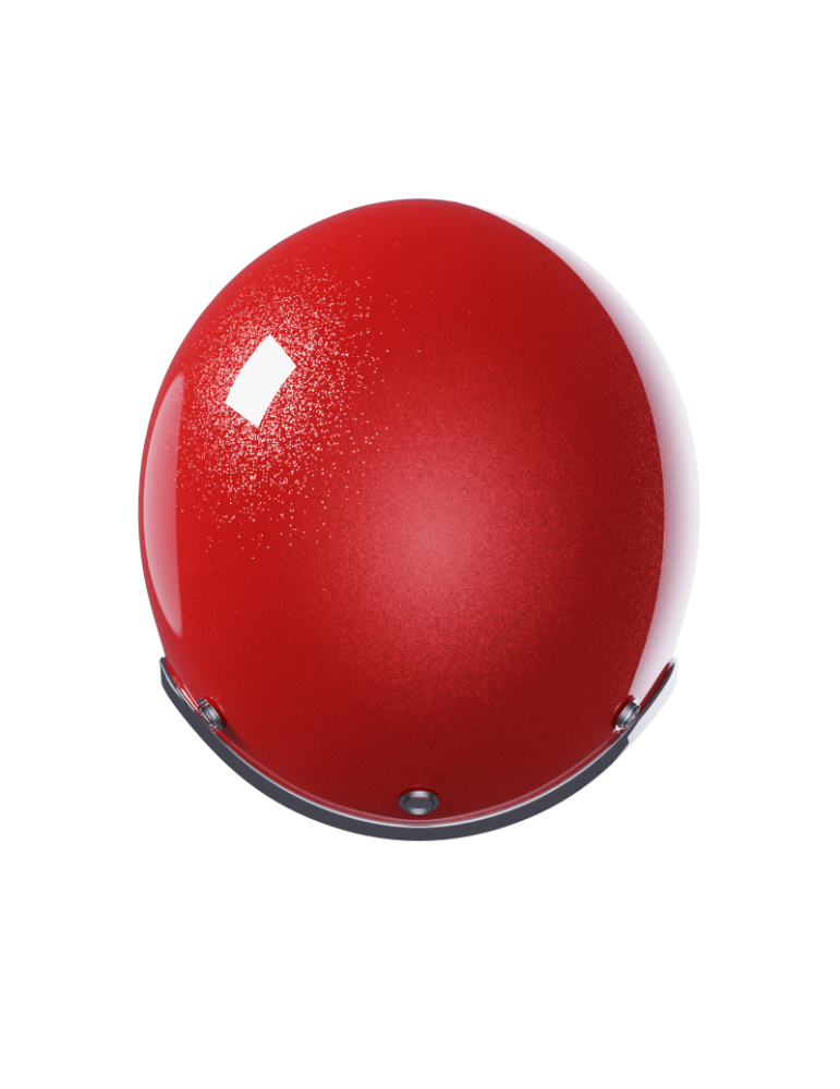 Casco Stormer Quartz red glossy