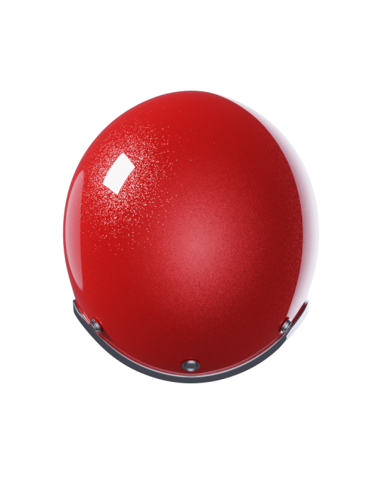 Casco Stormer Quartz red glossy