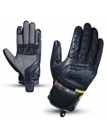 Air Mesh And Leather Gloves