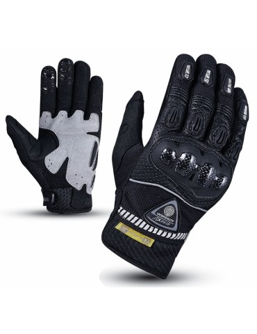 Air Mesh And Leather Gloves
